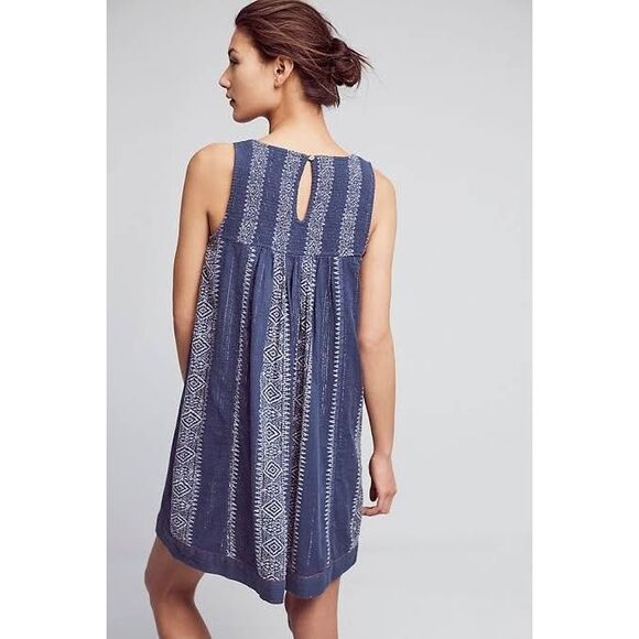 Anthropologie Akemi + Kim Morwen Dress Embroidered US 2 NEW - Picture 2 of 3